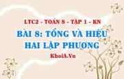 Hằng đẳng thức Tổng hai lập phương, Hiệu hai lập phương? Toán 8 bài 8 kn1c2b8